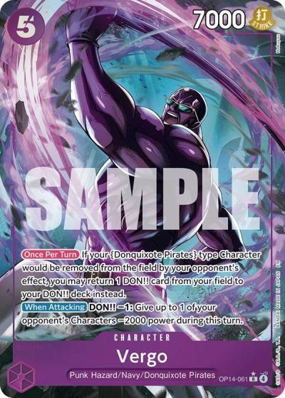 Vergo (Alternate Art) OP14-061 The Azure Sea's Seven Card