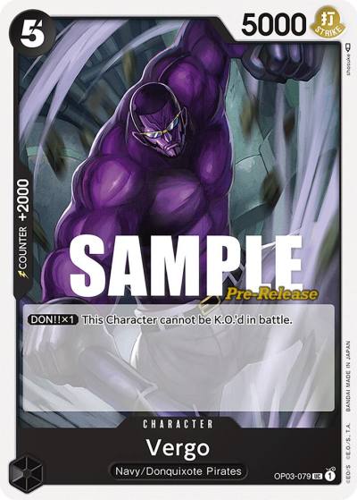 Vergo OP03-079 Pillars of Strength Pre-Release Cards Card