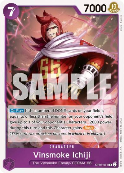 Vinsmoke Ichiji (061) OP06-061 Wings of the Captain Card