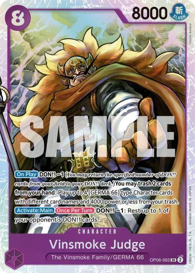 Vinsmoke Judge OP06-062 Wings of the Captain Card