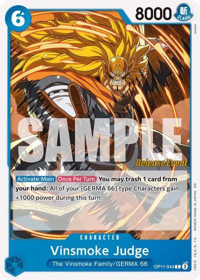Vinsmoke Judge OP11-044 A Fist of Divine Speed Release Event Cards Card