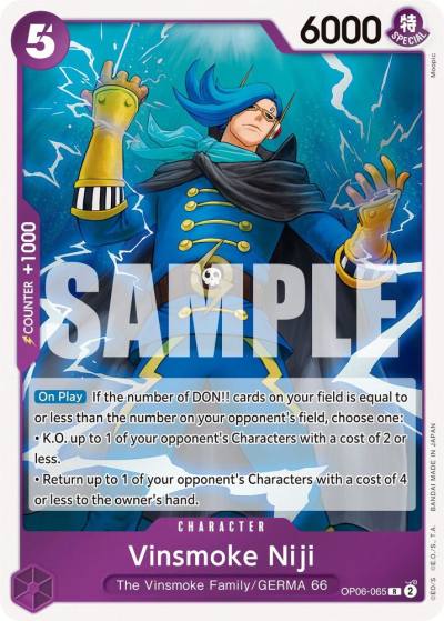 Vinsmoke Niji (065) OP06-065 Wings of the Captain Card