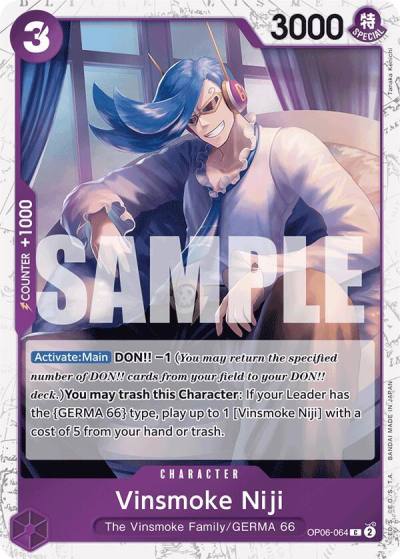 Vinsmoke Niji (OP06-064) (Jolly Roger Foil) OP06-064 Premium Booster -The Best- Card