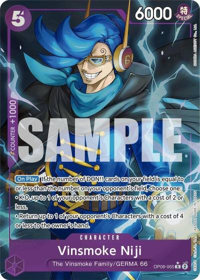 Vinsmoke Niji (OP06-065) (Alternate Art) OP06-065 Premium Booster -The Best- Card