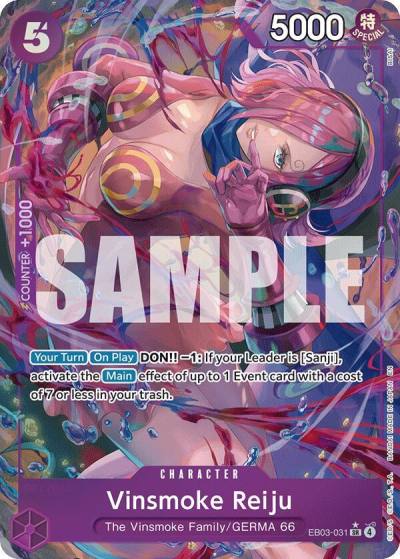 Vinsmoke Reiju (Alternate Art) EB03-031 Extra Booster: One Piece Heroines Edition Card