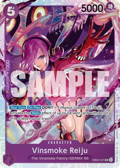 Vinsmoke Reiju EB03-031 Extra Booster: One Piece Heroines Edition Card