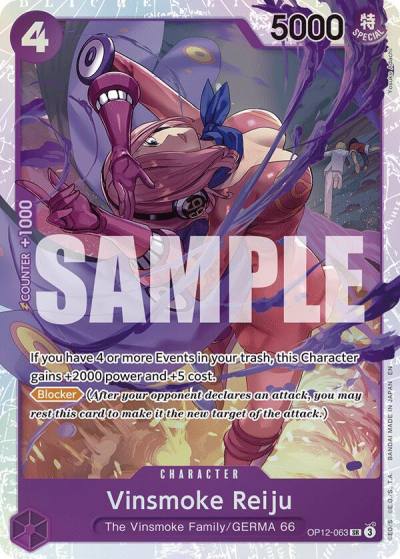 Vinsmoke Reiju OP12-063 Legacy of the Master Card