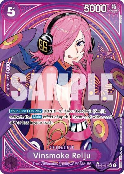 Vinsmoke Reiju (SP) EB03-031 Extra Booster: One Piece Heroines Edition Card