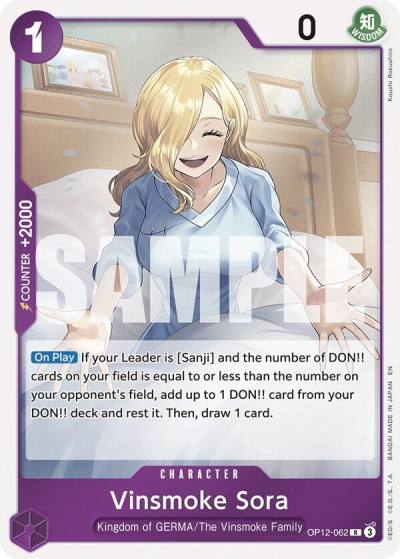Vinsmoke Sora OP12-062 Legacy of the Master Card