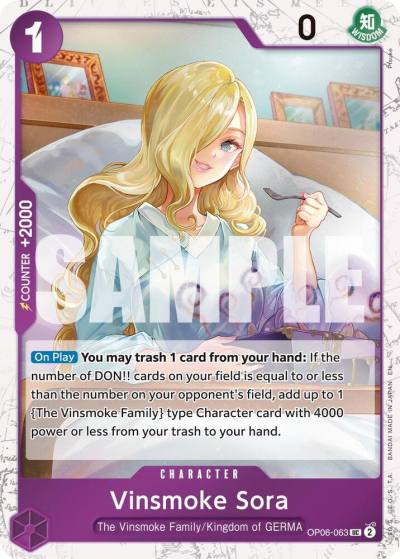 Vinsmoke Sora (Pirate Foil) OP06-063 Premium Booster -The Best- Vol. 2 Card