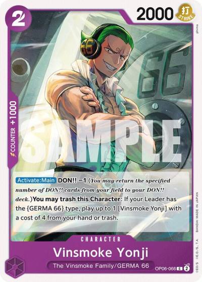 Vinsmoke Yonji (066) OP06-066 Wings of the Captain Card