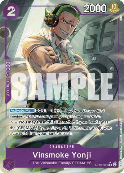 Vinsmoke Yonji (OP06-066) (Full Art) OP06-066 Premium Booster -The Best- Card