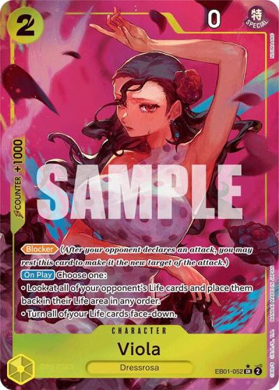 Viola (Alternate Art) EB01-052 Extra Booster: Memorial Collection Card