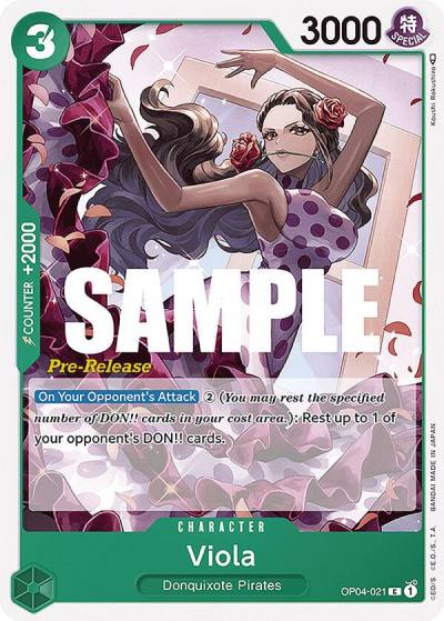 Viola OP04-021 Kingdoms of Intrigue Pre-Release Cards Card