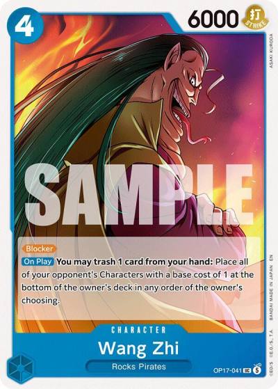 Wang Zhi OP17-041 The World's Strongest Warriors Card