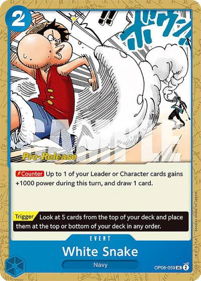 White Snake OP06-059 Wings of the Captain Pre-Release Cards Card