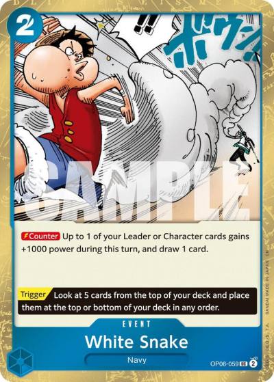 White Snake (Pirate Foil) OP06-059 Premium Booster -The Best- Vol. 2 Card