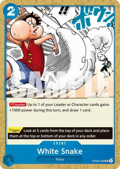 White Snake (Reprint) OP06-059 Premium Booster -The Best- Vol. 2 Card