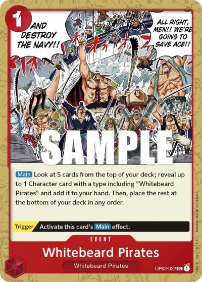Whitebeard Pirates OP02-022 Paramount War Card