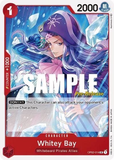 Whitey Bay OP02-014 Paramount War Pre-Release Cards Card