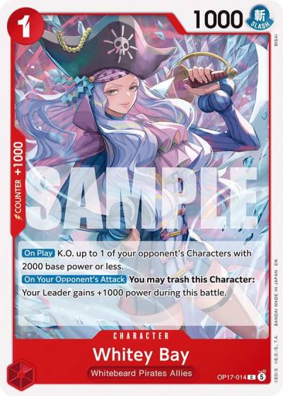 Whitey Bay OP17-014 The World's Strongest Warriors Card