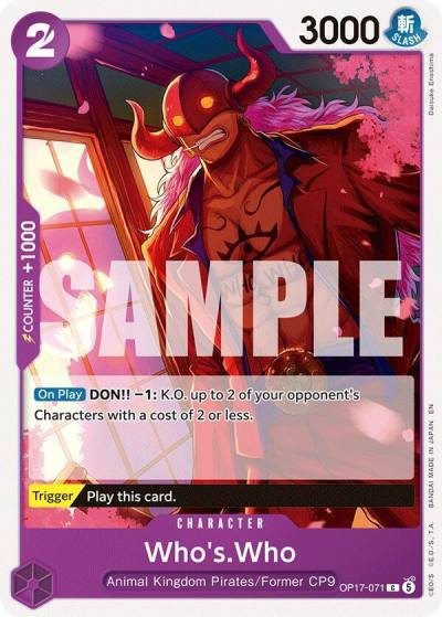 Who's.Who OP17-071 The World's Strongest Warriors Card