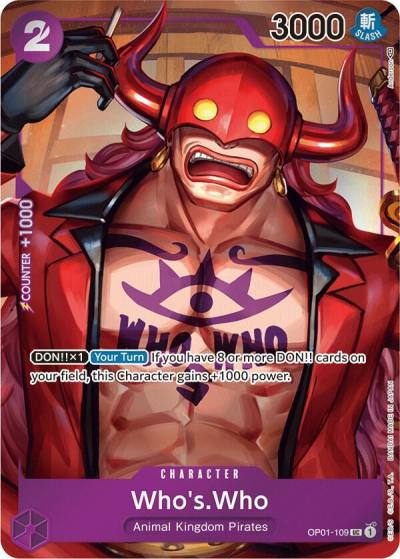Who's.Who (Box Topper) OP01-109 Romance Dawn Card