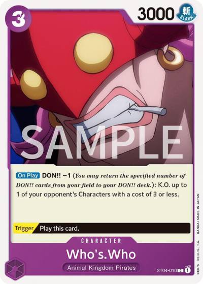 Who's.Who ST04-010 Revision Pack Cards Card