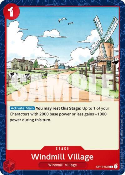 Windmill Village OP13-022 Carrying On His Will Card