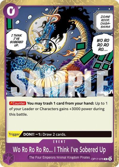 Wo Ro Ro Ro Ro... I Think I've Sobered Up OP17-076 The World's Strongest Warriors Card