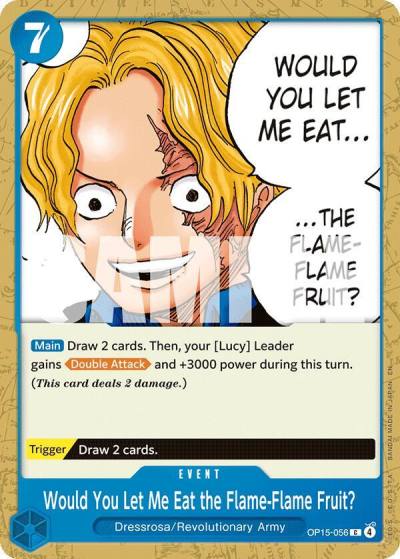 Would You Let Me Eat the Flame-Flame Fruit? OP15-056 Adventure on Kami's Island Card