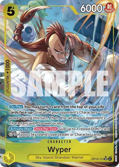Wyper (Alternate Art) OP15-114 Adventure on Kami's Island Card