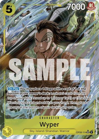 Wyper (Full Art) OP06-114 Premium Booster -The Best- Card
