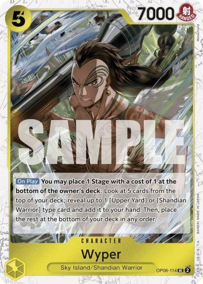 Wyper (Jolly Roger Foil) OP06-114 Premium Booster -The Best- Card