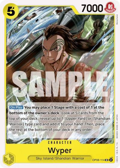Wyper OP06-114 Wings of the Captain Card