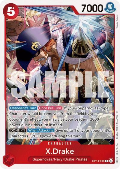 X.Drake OP14-016 The Azure Sea's Seven Card