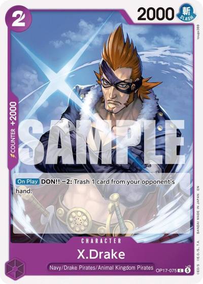 X.Drake OP17-075 The World's Strongest Warriors Card