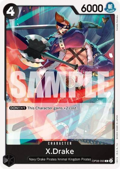X.Drake OP08-093 Two Legends Card