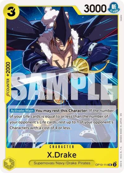 X.Drake (Reprint) OP10-114 Premium Booster -The Best- Vol. 2 Card