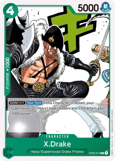 X.Drake ST02-014 Starter Deck 2: Worst Generation Card