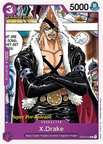 X.Drake ST04-013 Super Pre-Release Starter Deck 4: Animal Kingdom Pirates Card