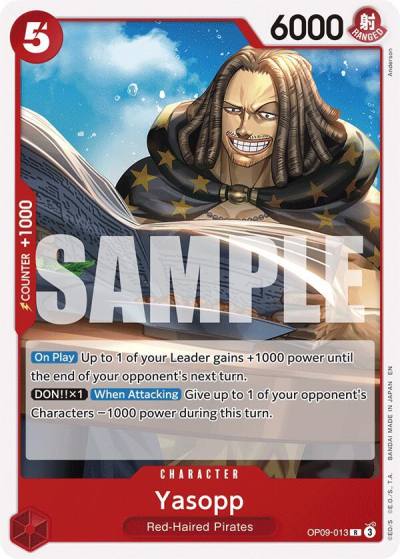 Yasopp (Reprint) OP09-013 Starter Deck 23: RED Shanks Card