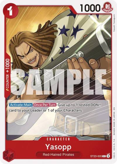 Yasopp ST23-005 Starter Deck 23: RED Shanks Card
