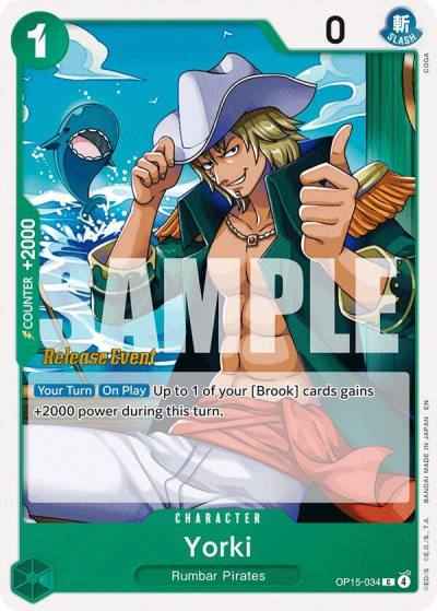 Yorki OP15-034 Adventure on Kami's Island Release Event Cards Card