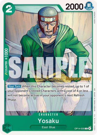 Yosaku OP14-035 The Azure Sea's Seven Release Event Cards Card