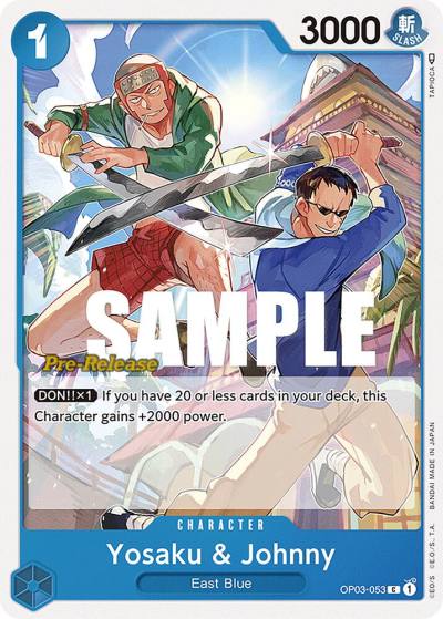 Yosaku & Johnny OP03-053 Pillars of Strength Pre-Release Cards Card