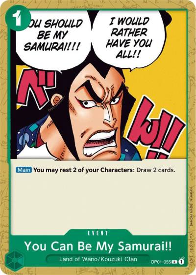 You Can Be My Samurai!! OP01-055 Romance Dawn Card