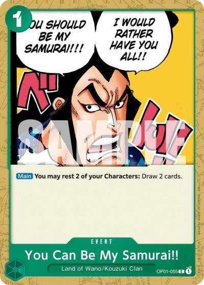You Can Be My Samurai!! (Reprint) OP01-055 Premium Booster -The Best- Vol. 2 Card