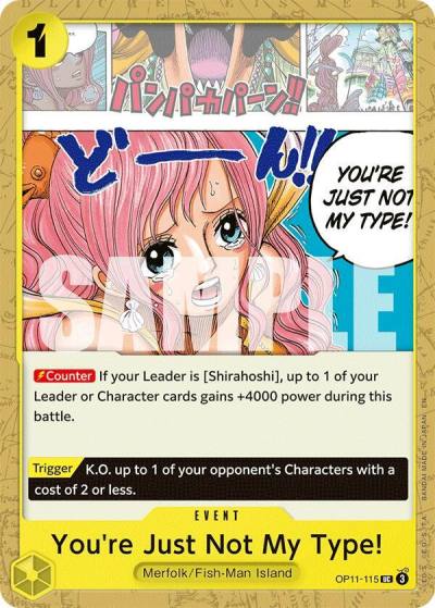 You're Just Not My Type! OP11-115 A Fist of Divine Speed Card