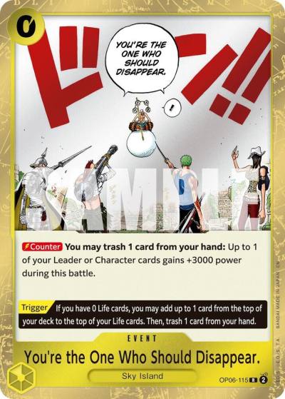 You're the One Who Should Disappear (Reprint) OP06-115 Premium Booster -The Best- Vol. 2 Card